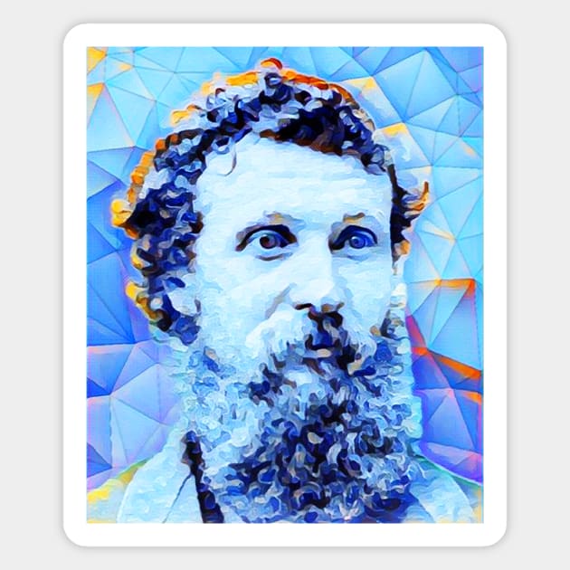 John Muir Portrait | John Muir Artwork | John Muir Painting 10 Magnet by JustLit